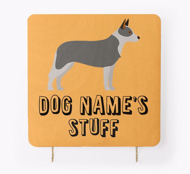 'Dog's Stuff' - Personalised {breedFullName} Lead & Collar Hanger